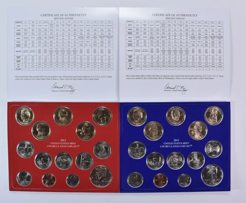 2011 Mint Set with Unc Coins in Original Packaging (28 coins)