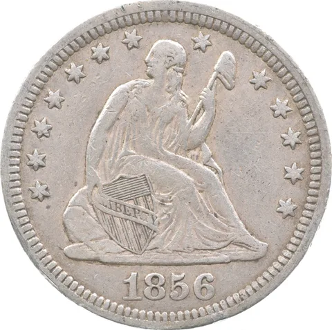 1856 Seated Liberty Quarter *7620