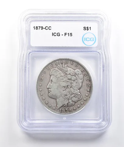 1879-CC Morgan Silver Dollar F15 ICG *2706