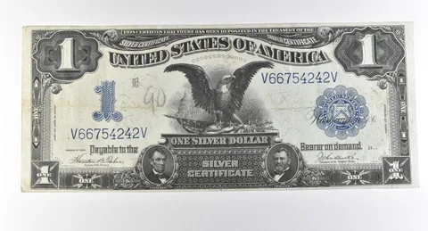 1899 $1 Silver Certificate Large Note Blue Seal *2845