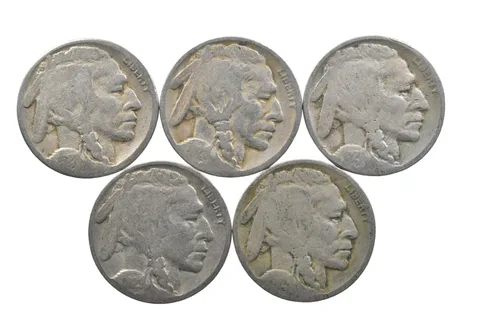 BETTER Lot 1927-S 1928-D 1927-D 1929-D 1929-D Buffalo Nickel Collection *191