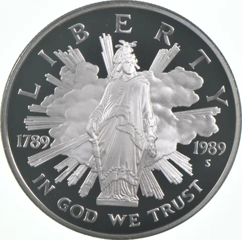 1989-S Proof Congressional Commemorative Silver Dollar $1