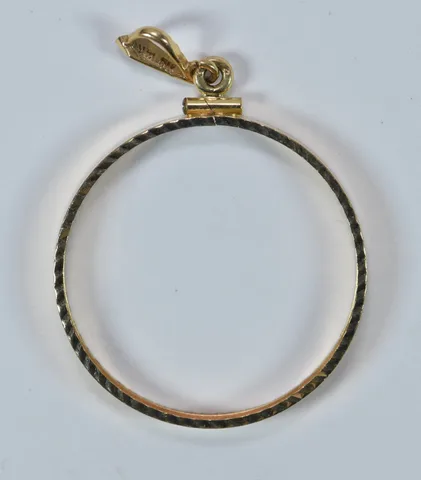 14kt Gold Coin Bezel 1 Oz Panda 32.05mm 3.3g *9510
