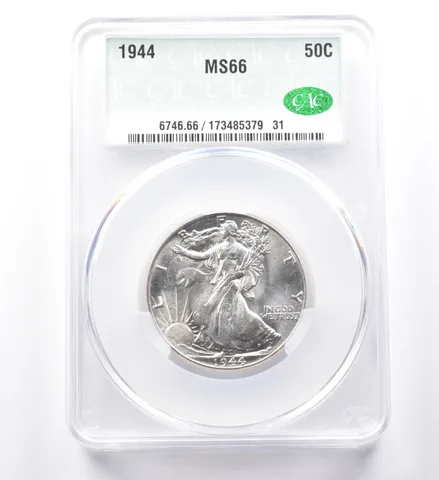 1944 Walking Liberty Half Dollar MS66 CAC *0004