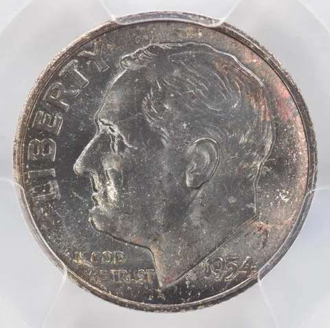 1954 Roosevelt Dime MS64 PCGS Beautiful Tone *0907