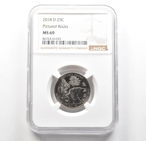 2018-D Washington Quarter ATB Pictured Rocks MS69 NGC TOP POP *6261