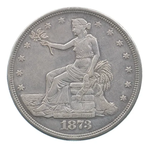 1873 Seated Liberty Trade Dollar *9447