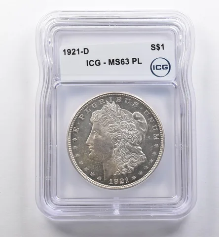 1921-D Morgan Silver Dollar MS63 PL ICG *2209