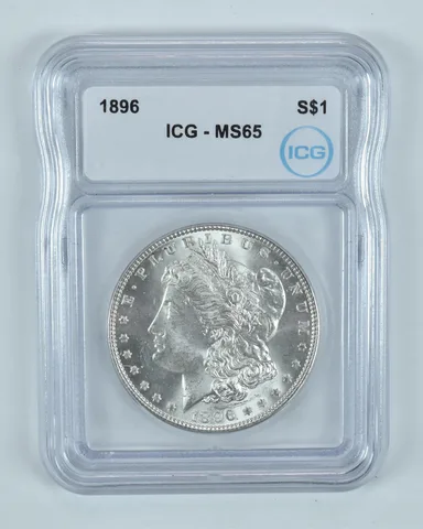 1896 Morgan Silver Dollar MS65 ICG