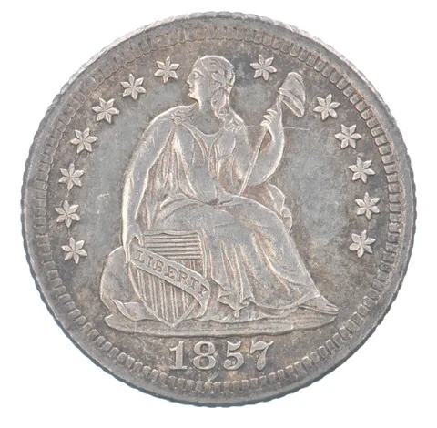 1857-O Seated Liberty Half Dime Beautiful Tone *8900