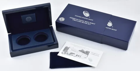 OGP 2013 American Eagle WP Two Coin Silver Proof Set BOX & COA - NO COINS