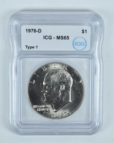 1976-D Eisenhower $1 Type 1 MS65 ICG