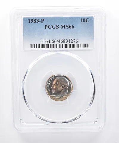 1983-P Roosevelt Dime MS66 PCGS Beautiful Tone *8312