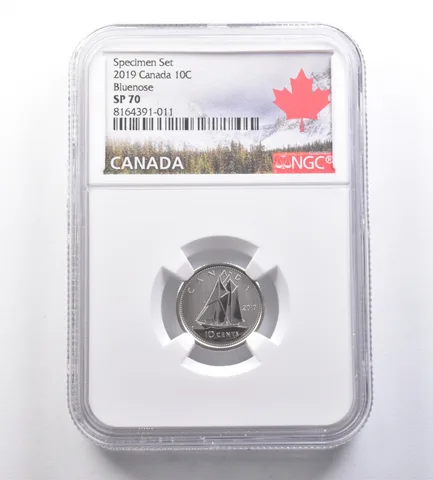 2019 Canada 10 Cents Specimen Set Bluenose SP70 NGC *7053