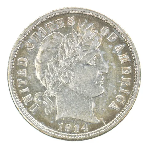 1914-D Barber Dime Beautiful Tone *6235
