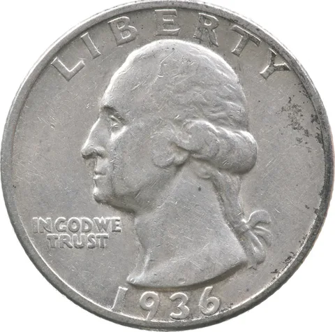 1936-S Washington Quarter a9425