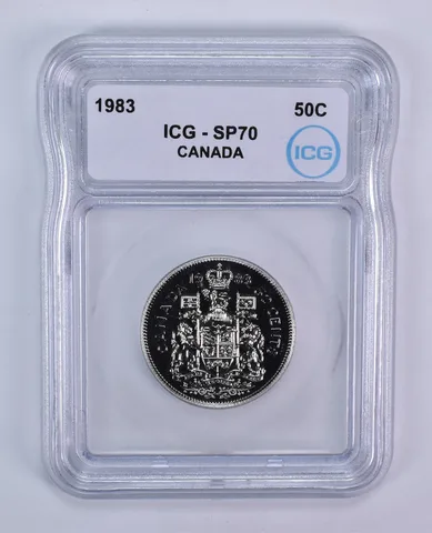 1983 Canada 50 Cents SP70 ICG