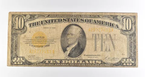 1928 $10 Gold Certificate Yellow Seal *3898