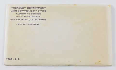 OGP 1965 US Special Mint Set SMS Original Envelope - (1 env) - NO COINS