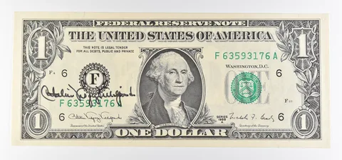 1988 A $1 Atlanta GA FRN Green Seal Courtesy Signature *0905