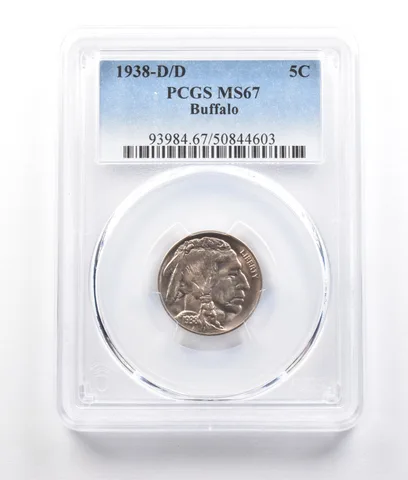 1938-D/D Indian Head Buffalo Nickel MS67 PCGS *2777