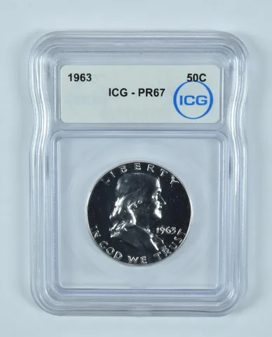 1963 Franklin Half Dollar PR67 ICG