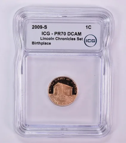 2009-S Lincoln Memorial Cent Birthplace Chronicles Set PR70 DCAM ICG