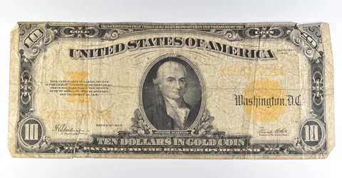 1922 $10 Gold Certificate Large Note Yellow Seal *8341