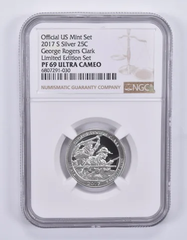 2017-S Quarter Silver George Rogers Clark Limited Edition Set PF69 NGC