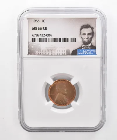 1956 Lincoln Wheat Cent MS66 RB NGC Beautiful Tone *2964