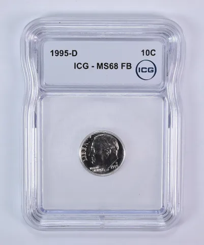 1995-D Roosevelt Dime MS68 FB ICG