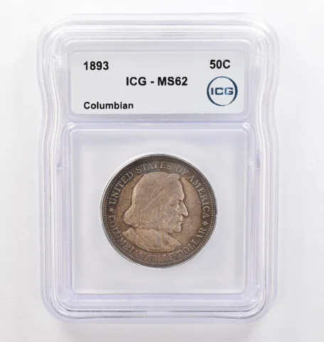 1893 Columbian Exposition Half Dollar MS62 ICG Beautiful Tone *0242