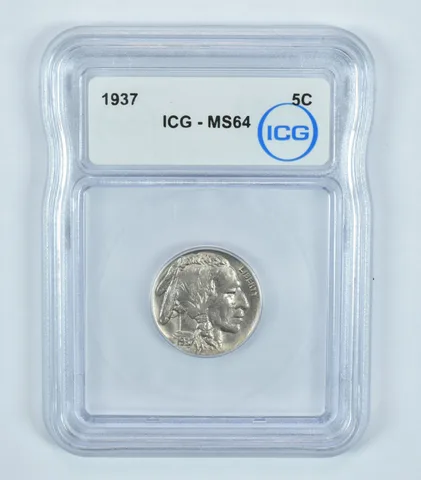 1937 Indian Head Buffalo Nickel MS64 ICG