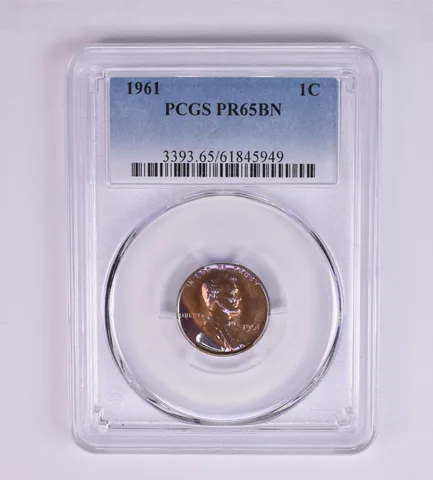 1961 Lincoln Memorial Cent PR65 BN PCGS Beautiful Tone *1242