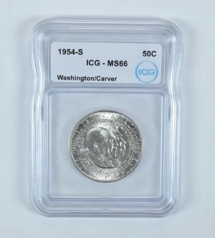1954-S Washington Carver Commemorative Half Dollar MS66 ICG