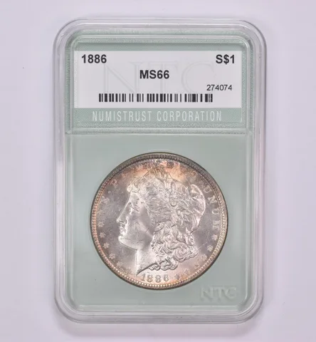 1886 Morgan Silver Dollar Beautiful Tone *0455