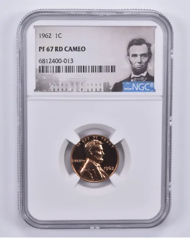 1962 Lincoln Memorial Cent PF67 RD Cameo NGC Special Label