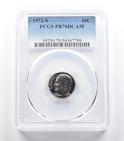 1972-S Roosevelt Dime PR70 CAM PCGS *5416