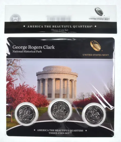 2017 George Rogers Creek National Park PDS ATB 3 Quarter Coin Set Unc BU