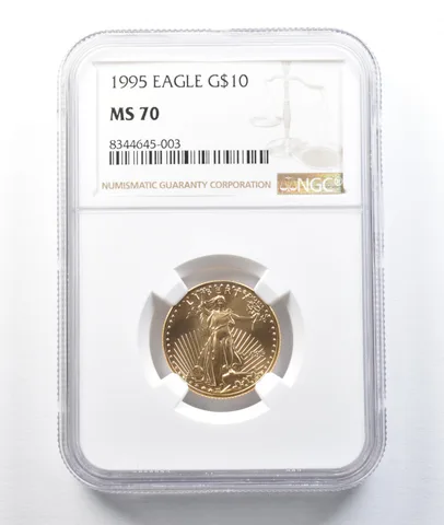1995 $10 American Gold Eagle 1/4 Oz 0.25 Oz Gold MS70 NGC *8769