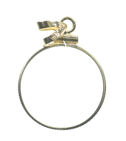 14kt Gold Bezel $2.50 1g US Indian Liberty 18.5mm a0425