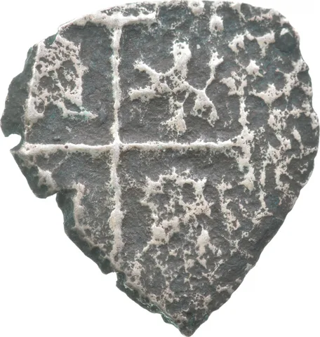 1704 Bolivia (Potosi) 1/2 Real Shipwreck Coin 0.9g *9565