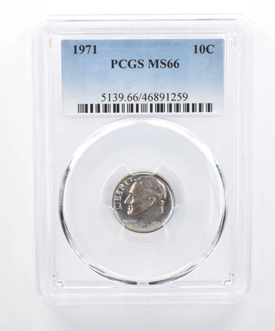 1971 Roosevelt Dime MS66 PCGS Beautiful Tone *8302