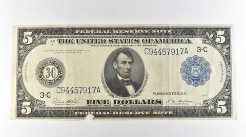 1914 $5 Philadelphia PA FRN Large Note Blue Seal *3134