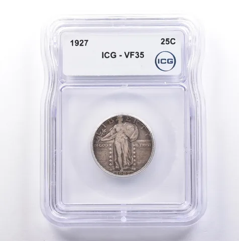 1927 Standing Liberty Quarter VF35 ICG *9033