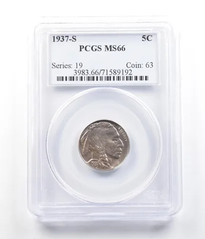 1937-S Indian Head Buffalo Nickel MS66 PCGS *6320
