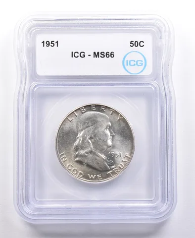 1951 Franklin Half Dollar MS66 ICG *4662