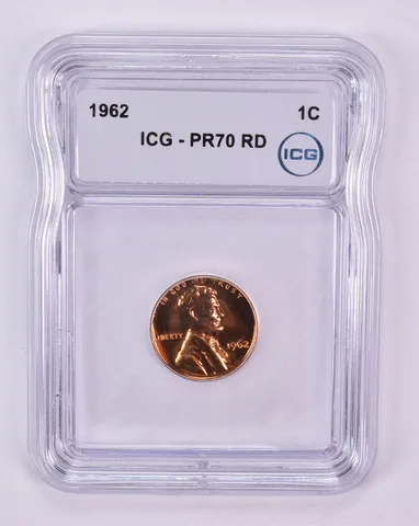 1962 Lincoln Memorial Cent PR70 RD ICG