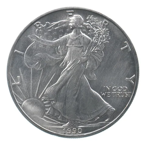 Better Date 1990 American Silver Eagle 1 Troy Oz .999 Fine Silver *519