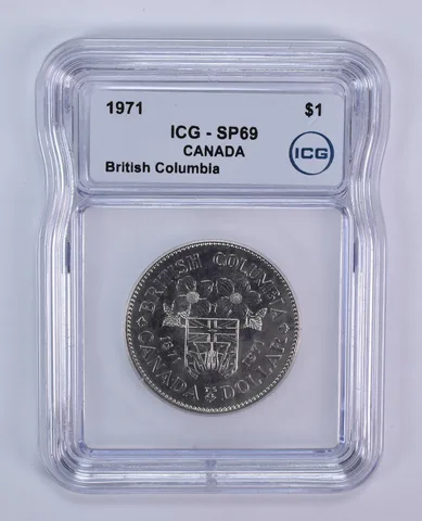 1971 Canada 1 Dollar British Columbia SP69 ICG